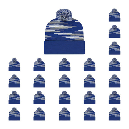 Cap America RKB12 Bar Knit Cap with Cuff