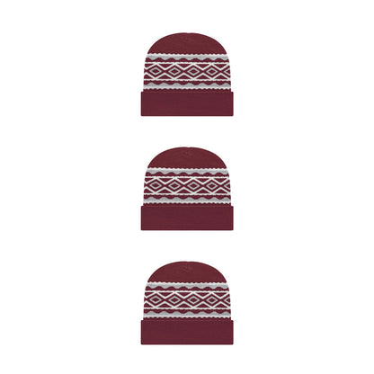 Cap America RKD12 Diamond Pattern Knit Cap with Cuff