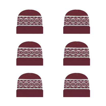 Cap America RKD12 Diamond Pattern Knit Cap with Cuff