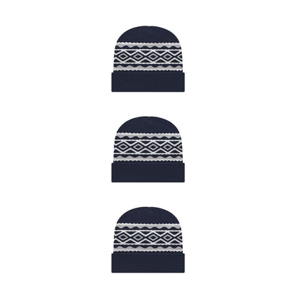 Cap America RKD12 Diamond Pattern Knit Cap with Cuff