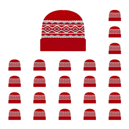 Cap America RKD12 Diamond Pattern Knit Cap with Cuff