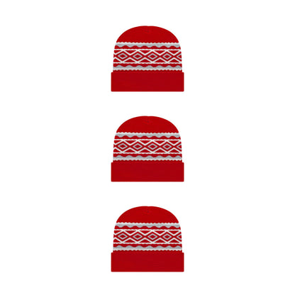 Cap America RKD12 Diamond Pattern Knit Cap with Cuff
