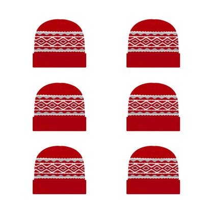 Cap America RKD12 Diamond Pattern Knit Cap with Cuff