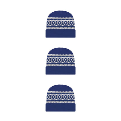 Cap America RKD12 Diamond Pattern Knit Cap with Cuff