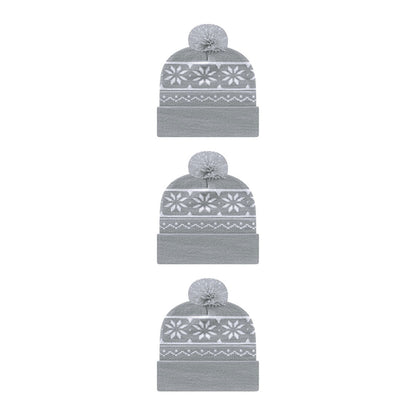 Cap America RKF12 Snowflake Knit Cap with Cuff