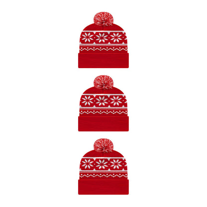 Cap America RKF12 Snowflake Knit Cap with Cuff