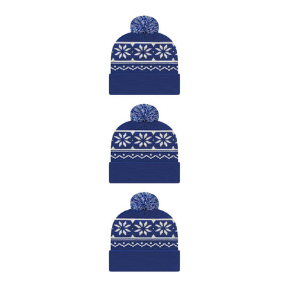Cap America RKF12 Snowflake Knit Cap with Cuff