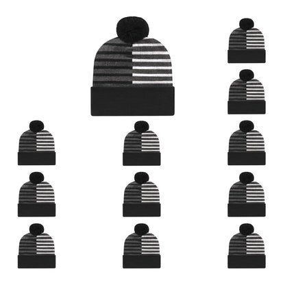 Cap America RKH12 Half Color Knit Cap with Cuff