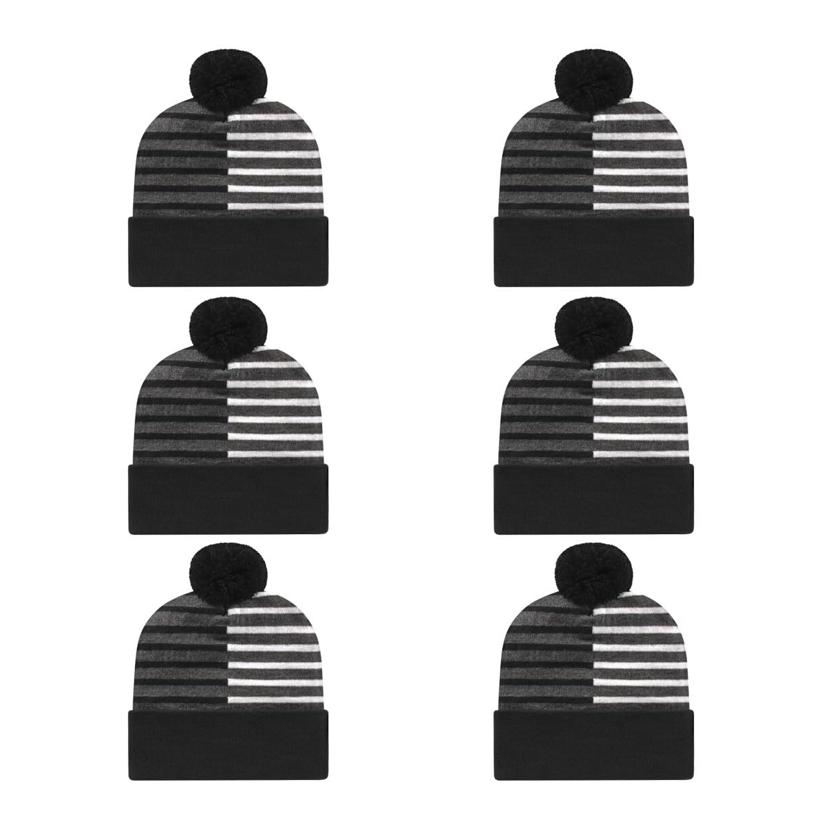 Cap America RKH12 Half Color Knit Cap with Cuff