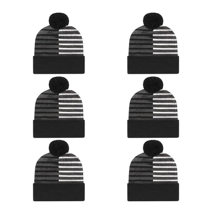 Cap America RKH12 Half Color Knit Cap with Cuff