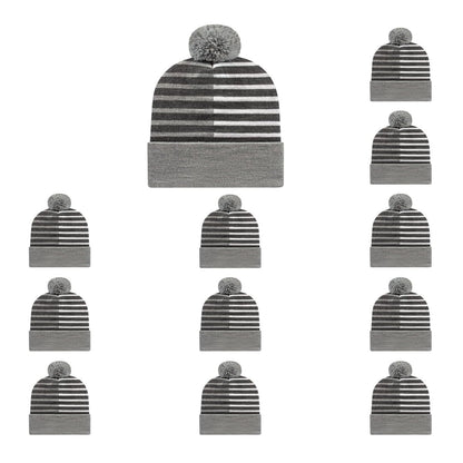 Cap America RKH12 Half Color Knit Cap with Cuff