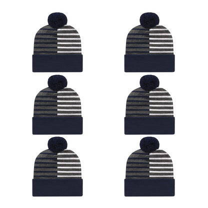Cap America RKH12 Half Color Knit Cap with Cuff