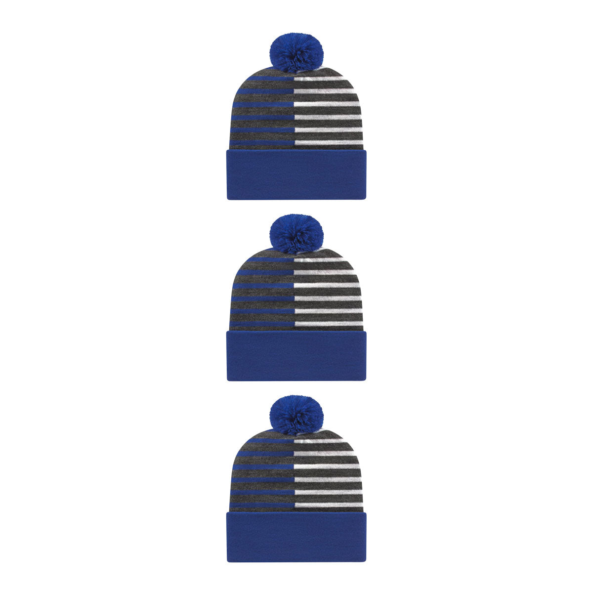 Cap America RKH12 Half Color Knit Cap with Cuff