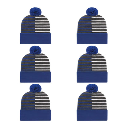 Cap America RKH12 Half Color Knit Cap with Cuff
