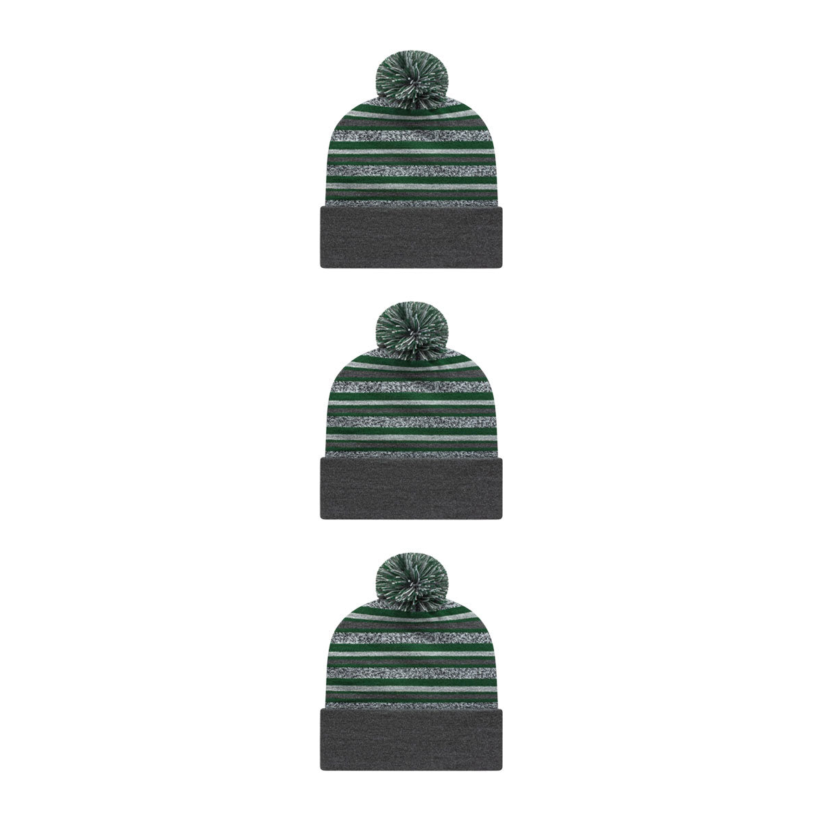 Cap America RKL12 Striped Knit Cap with Cuff