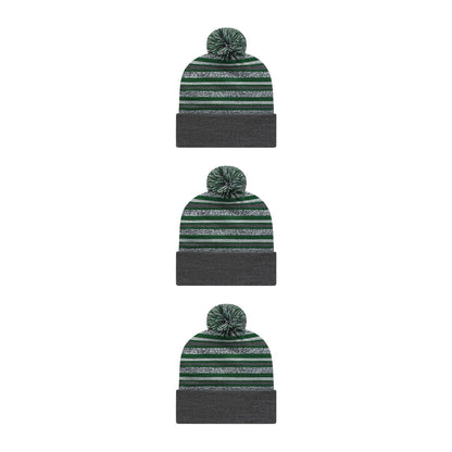 Cap America RKL12 Striped Knit Cap with Cuff