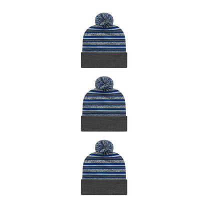 Cap America RKL12 Striped Knit Cap with Cuff