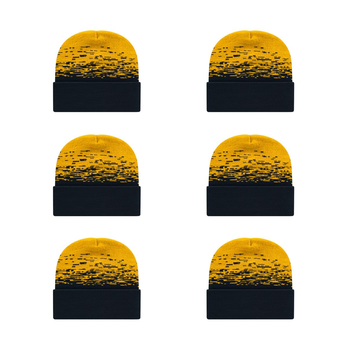 Cap America RKS12 Static Pattern Knit Cap with Cuff