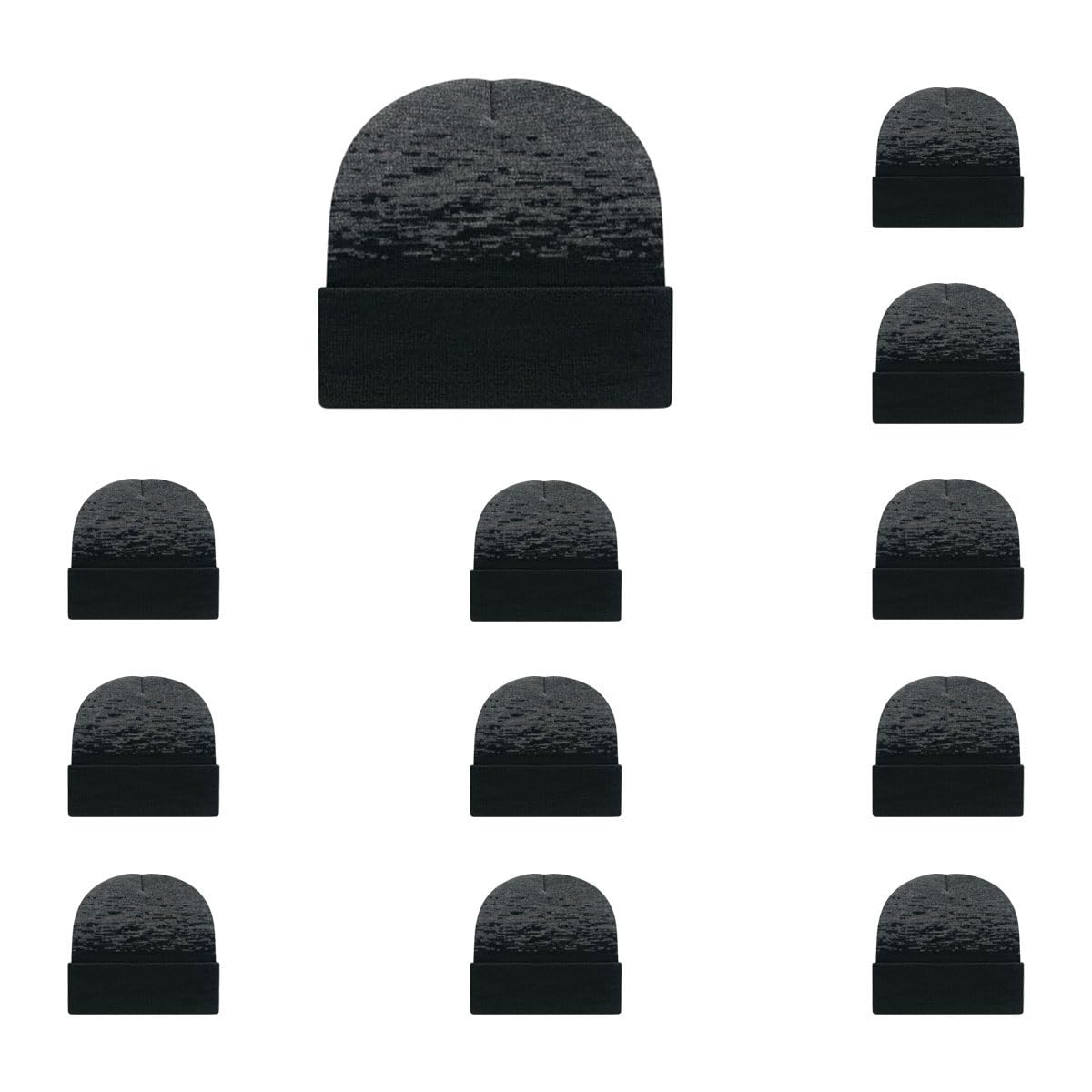 Cap America RKS12 Static Pattern Knit Cap with Cuff