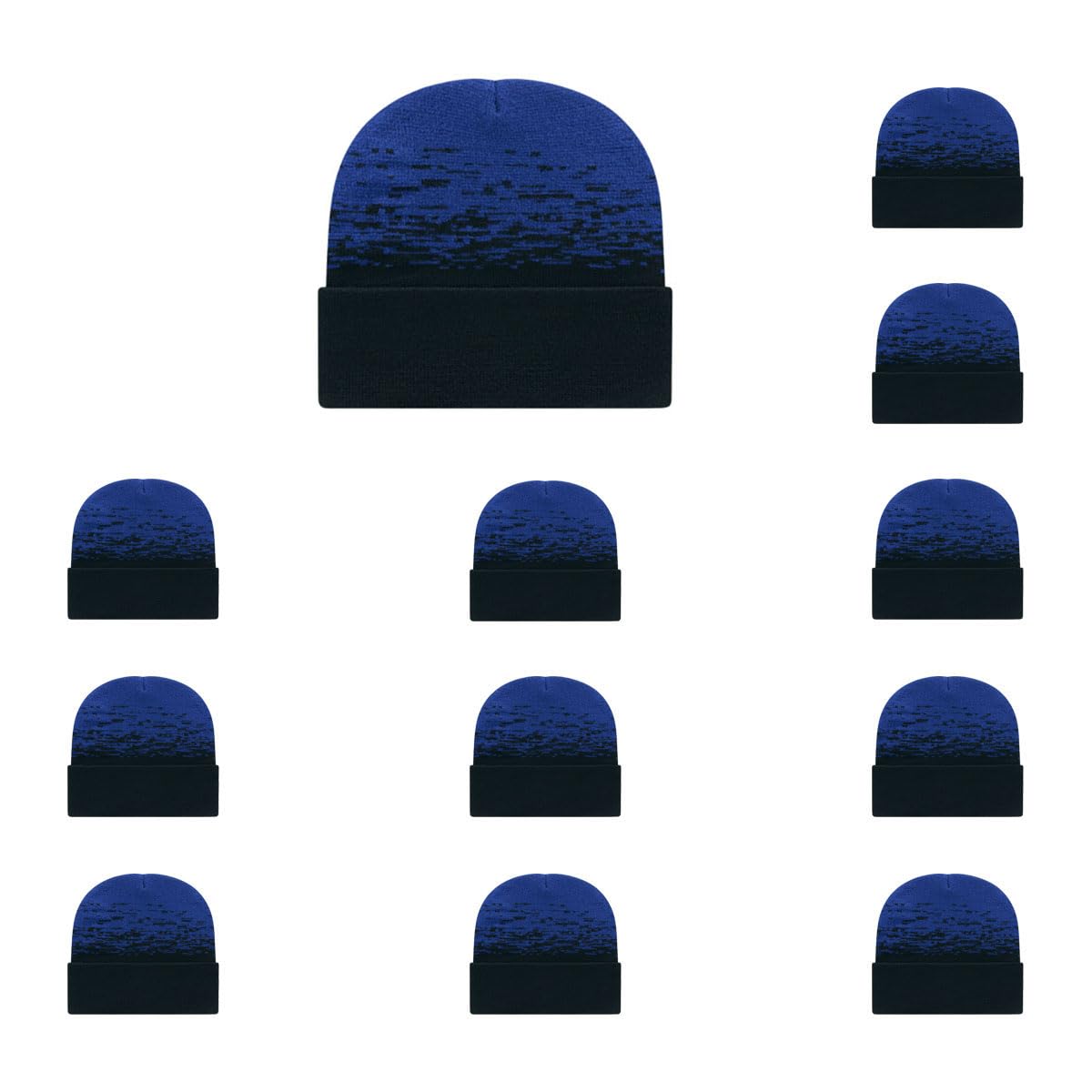 Cap America RKS12 Static Pattern Knit Cap with Cuff