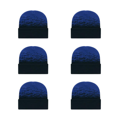 Cap America RKS12 Static Pattern Knit Cap with Cuff