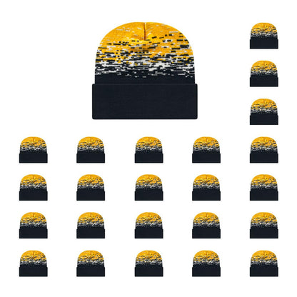 Cap America RKS12 Static Pattern Knit Cap with Cuff