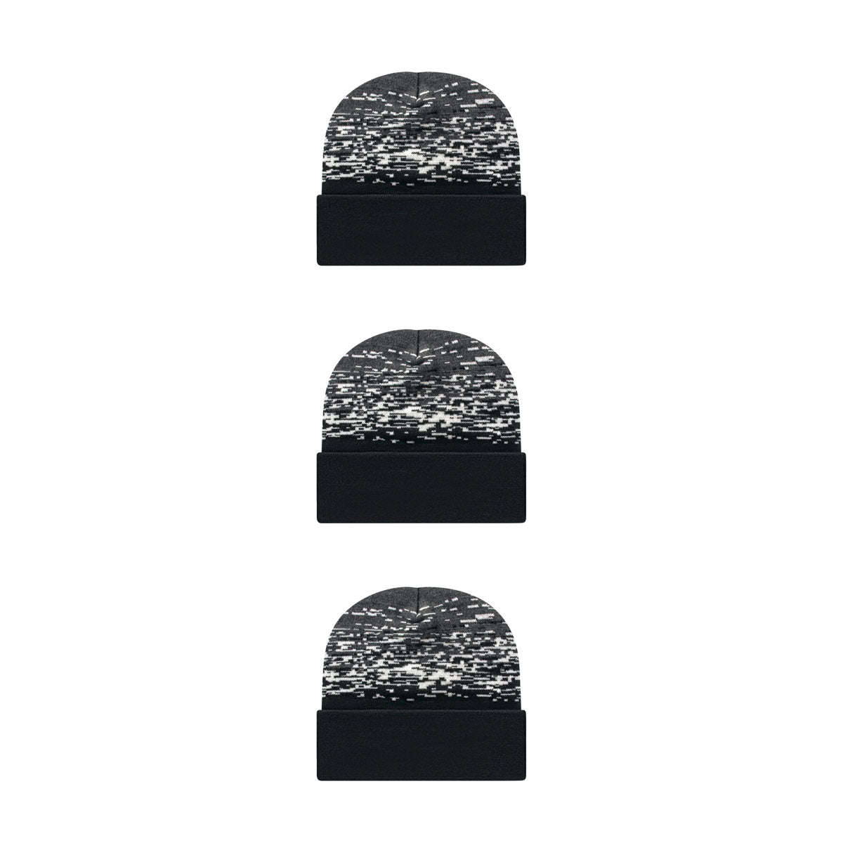 Cap America RKS12 Static Pattern Knit Cap with Cuff