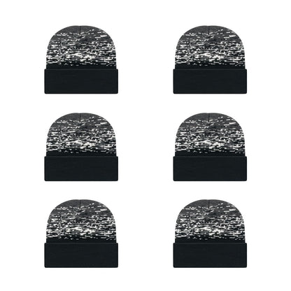 Cap America RKS12 Static Pattern Knit Cap with Cuff