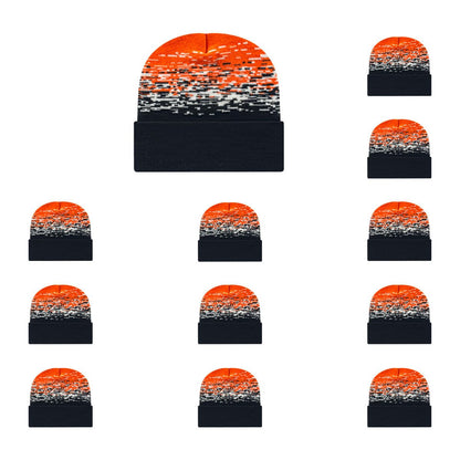 Cap America RKS12 Static Pattern Knit Cap with Cuff