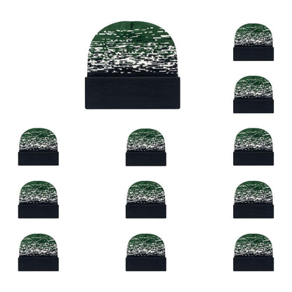Cap America RKS12 Static Pattern Knit Cap with Cuff