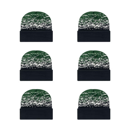 Cap America RKS12 Static Pattern Knit Cap with Cuff