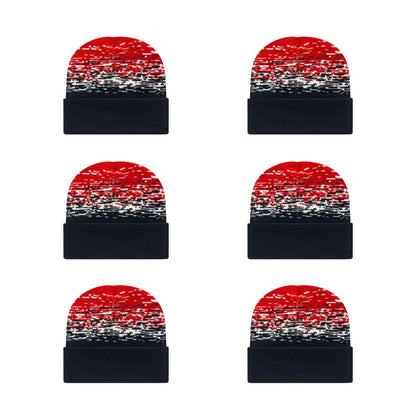 Cap America RKS12 Static Pattern Knit Cap with Cuff