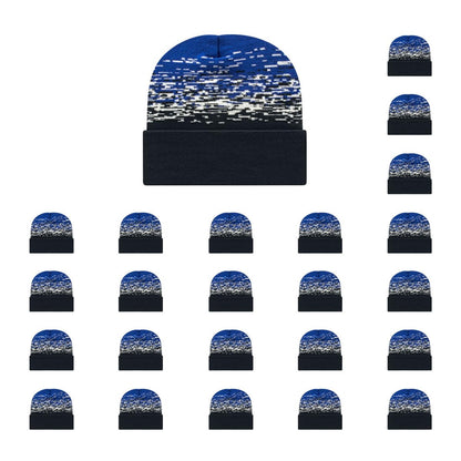 Cap America RKS12 Static Pattern Knit Cap with Cuff