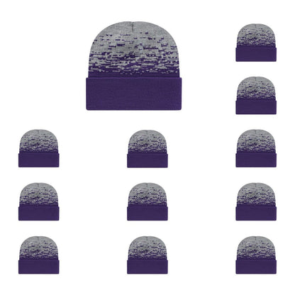 Cap America RKS12 Static Pattern Knit Cap with Cuff