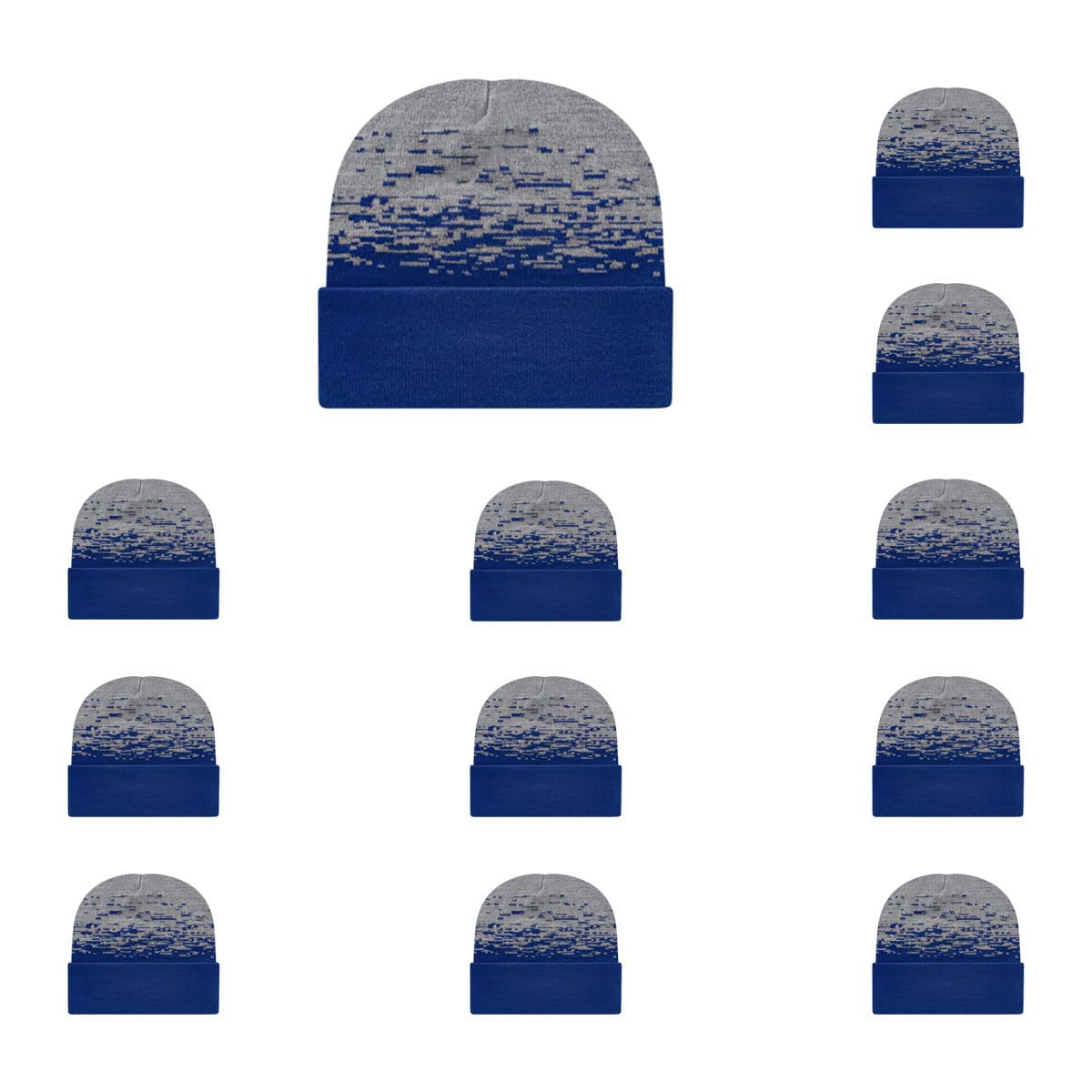 Cap America RKS12 Static Pattern Knit Cap with Cuff