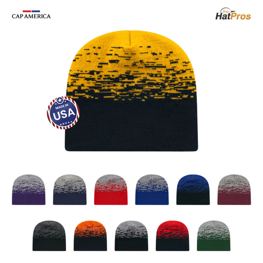 Cap America RKS9 Static Pattern Knit Beanie