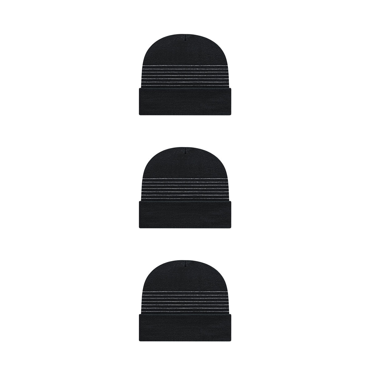 Cap America RKT12 Thin Striped Knit Cap with Cuff