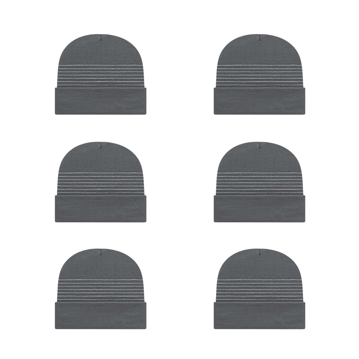 Cap America RKT12 Thin Striped Knit Cap with Cuff