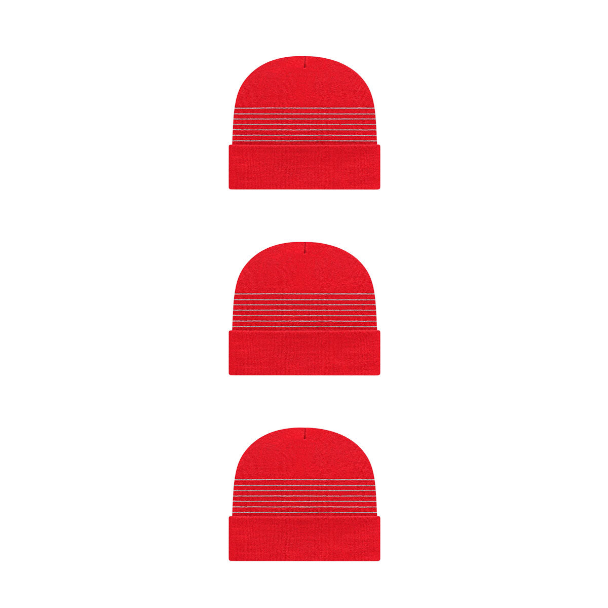 Cap America RKT12 Thin Striped Knit Cap with Cuff
