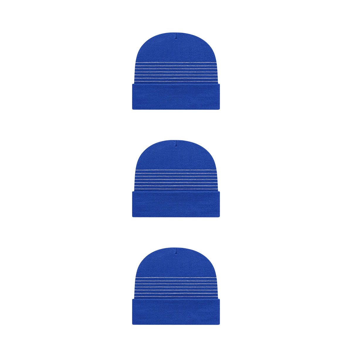 Cap America RKT12 Thin Striped Knit Cap with Cuff