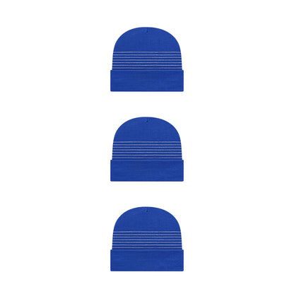 Cap America RKT12 Thin Striped Knit Cap with Cuff