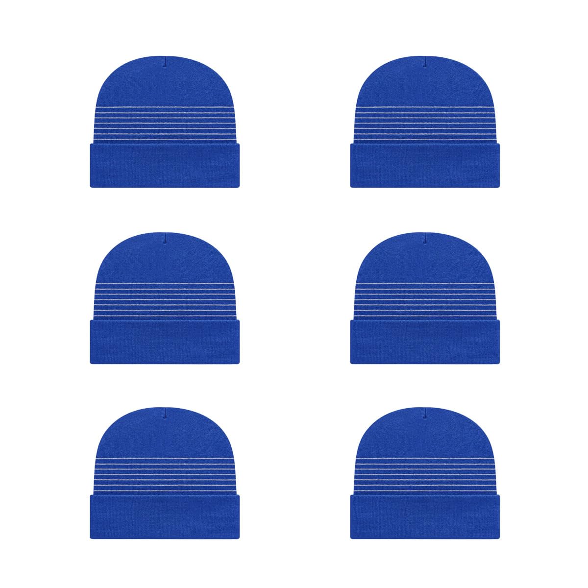 Cap America RKT12 Thin Striped Knit Cap with Cuff