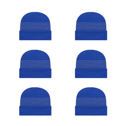 Cap America RKT12 Thin Striped Knit Cap with Cuff
