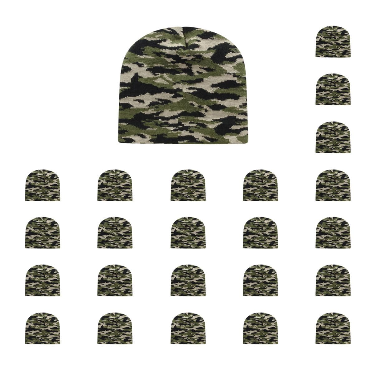 Cap America RKTC9 Vintage Tiger Camouflage Knit Beanie