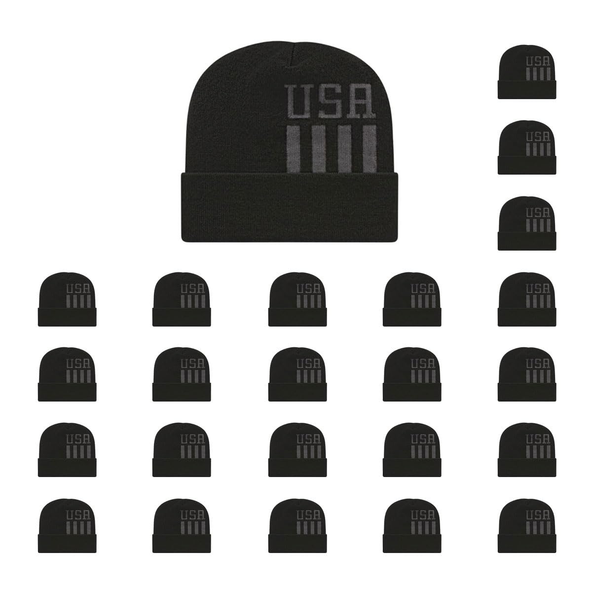 Cap America RKUSA12 Patriotic Knit Cap with Cuff