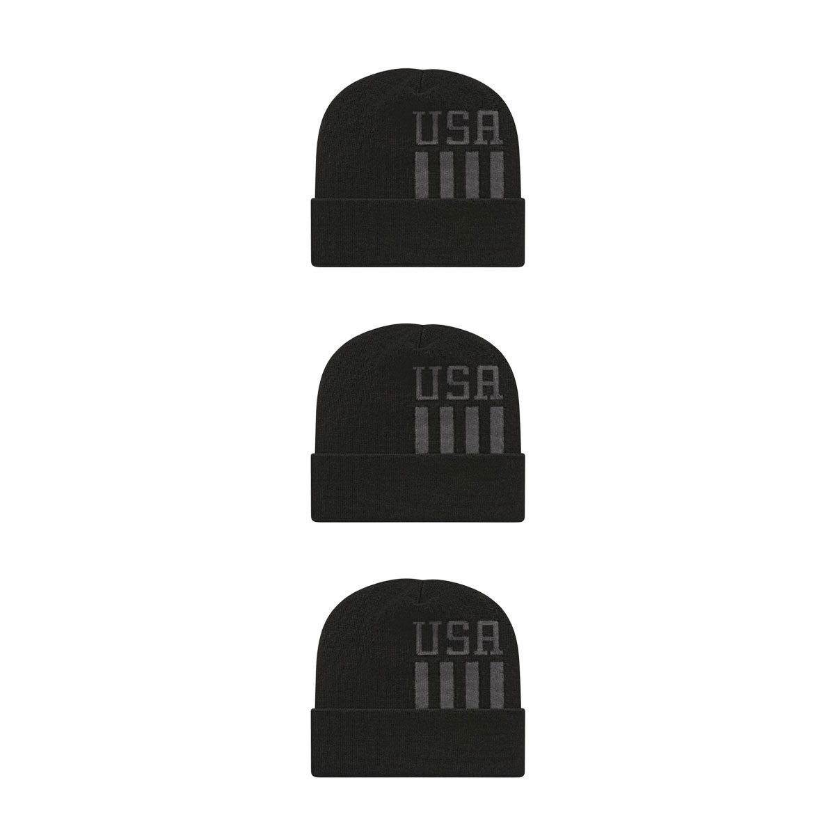 Cap America RKUSA12 Patriotic Knit Cap with Cuff