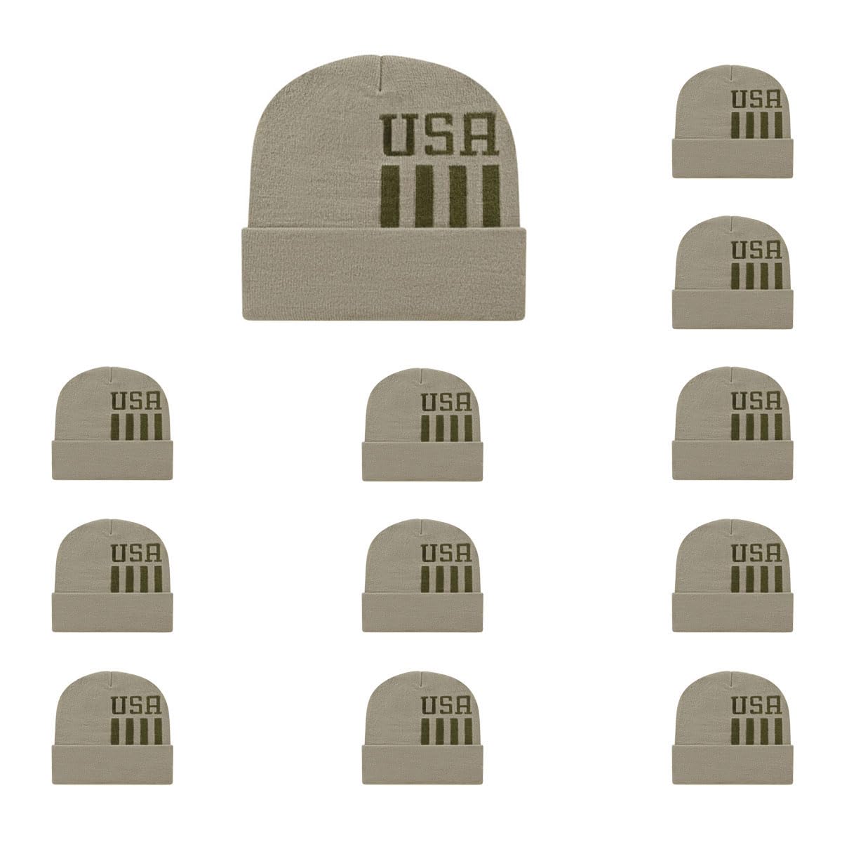 Cap America RKUSA12 Patriotic Knit Cap with Cuff