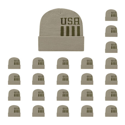 Cap America RKUSA12 Patriotic Knit Cap with Cuff