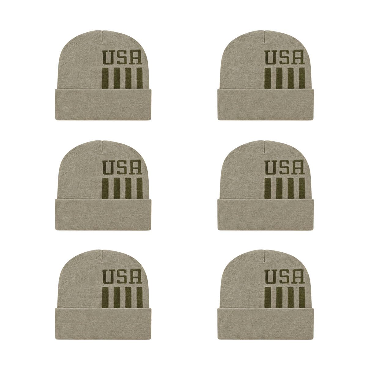 Cap America RKUSA12 Patriotic Knit Cap with Cuff