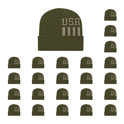 Cap America RKUSA12 Patriotic Knit Cap with Cuff